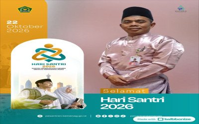 Semarak Hari Santri 2026: Keluarga Besar MAN 1 Rokan Hulu Sampaikan Ucapan Selamat dan Harapan  ​
